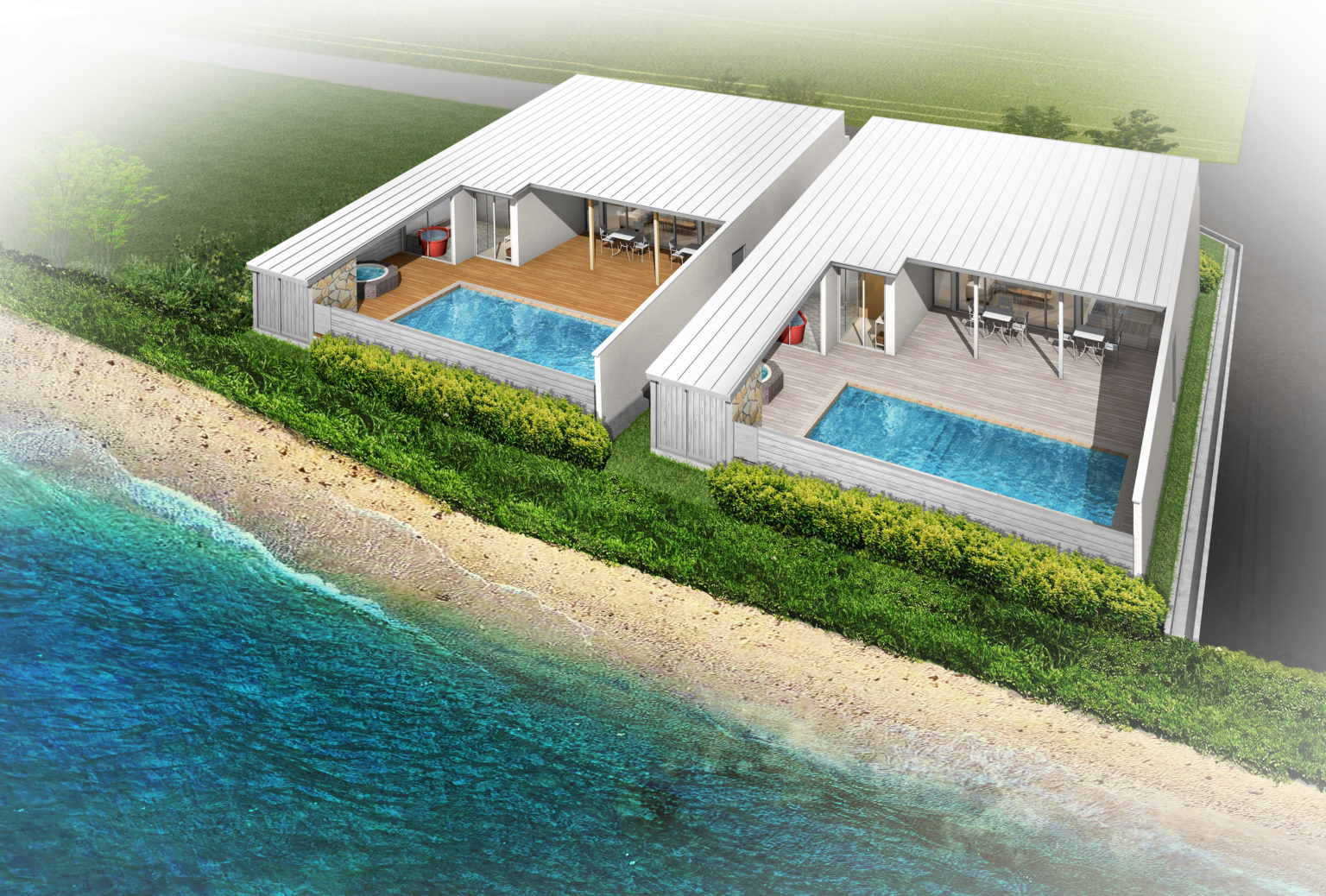 8月1日のご予約から！新しいお部屋「リトリート」が追加されました 客室温泉付プライベートヴィラ 天然温泉